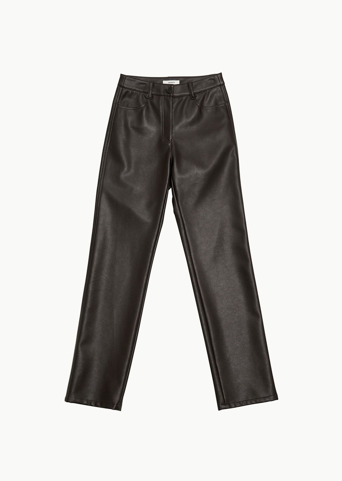 아모멘토(AMOMENTO) VEGAN LEATHER STRAIGHT PANTS