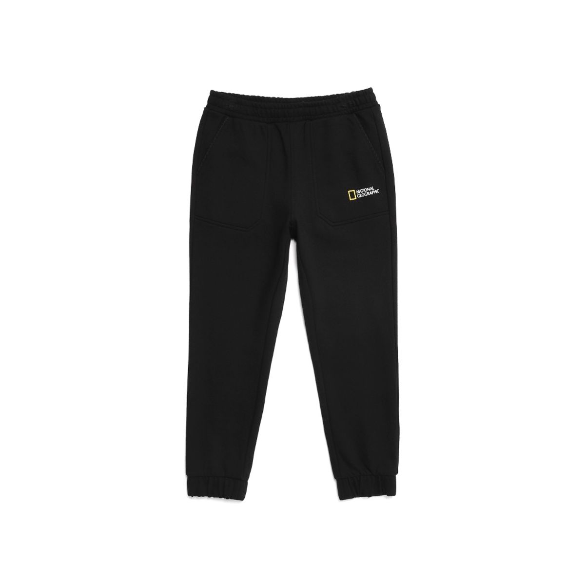 내셔널지오그래픽 키즈(NATIONAL GEOGRAPHIC KIDS) K223UPB910 빅 로고 맨투맨/팬츠 셋업 CARBON BLACK