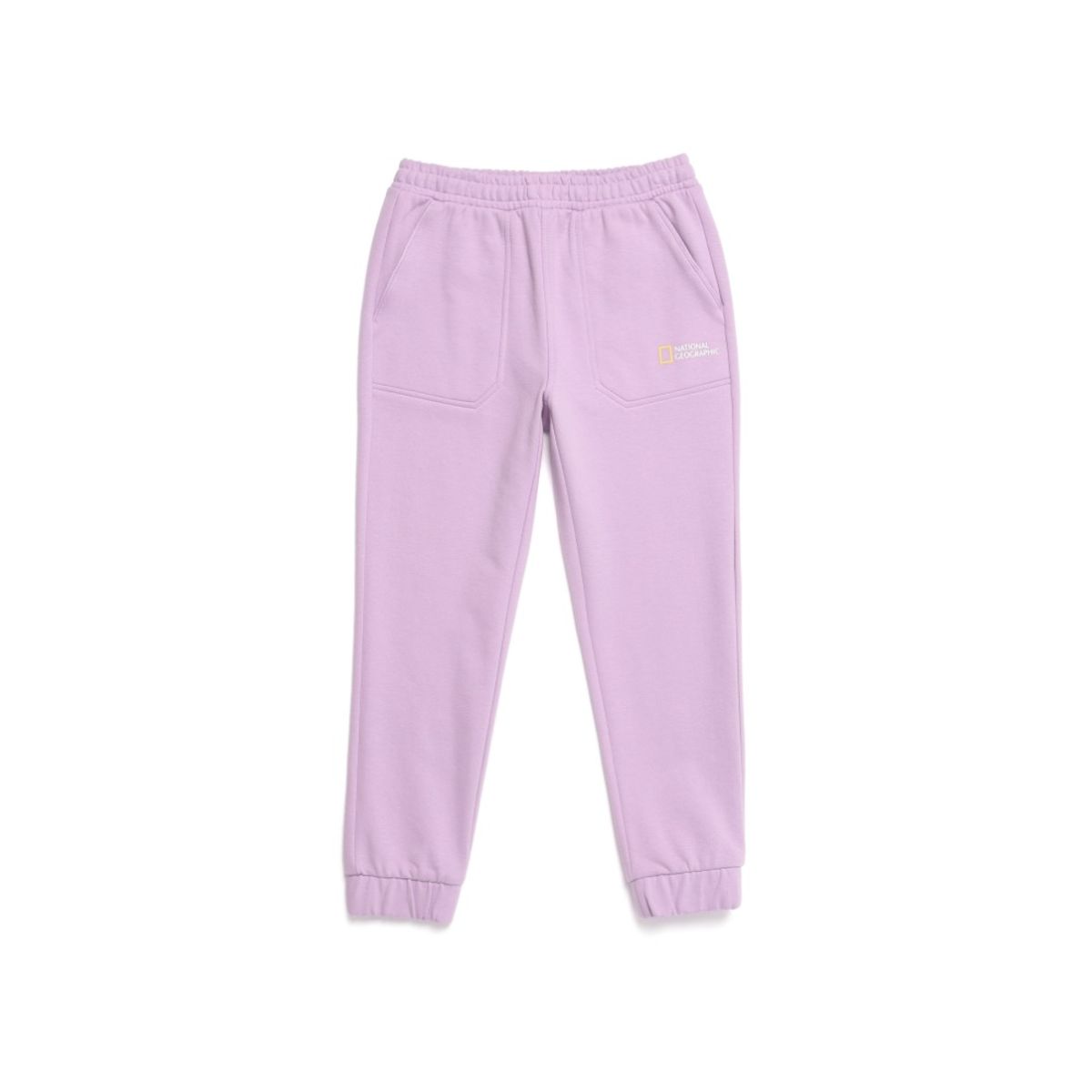 내셔널지오그래픽 키즈(NATIONAL GEOGRAPHIC KIDS) K223UPB910 빅 로고 맨투맨/팬츠 셋업 LAVENDER