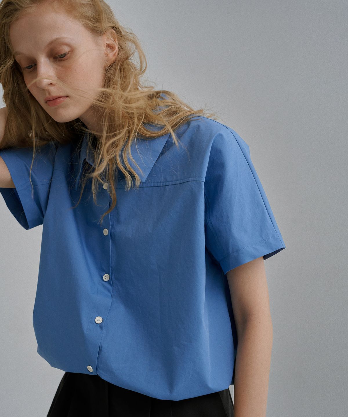 유라고(URAGO) String cotton blouse