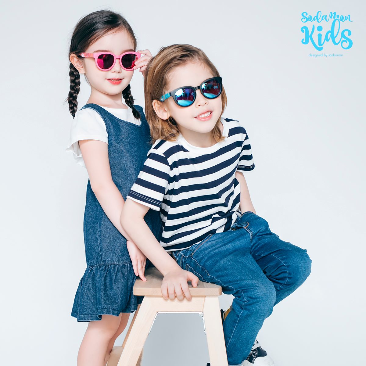 소다몬키즈(SODAMONKIDS) JS502-C05 BLUE 키즈선글라스