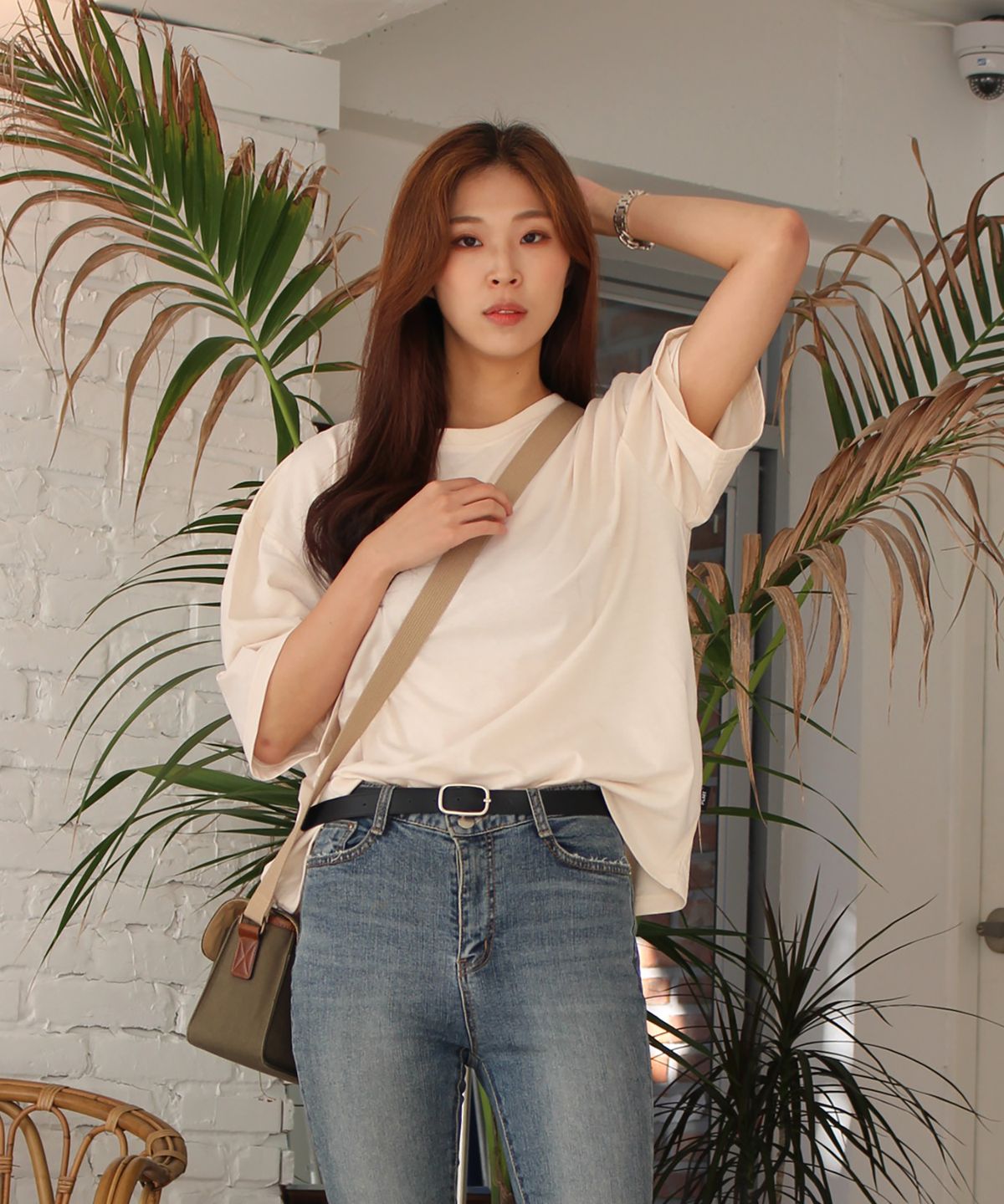 플레이몬스터(PLAYMONSTER) 남녀공용 오버핏 반팔티셔츠