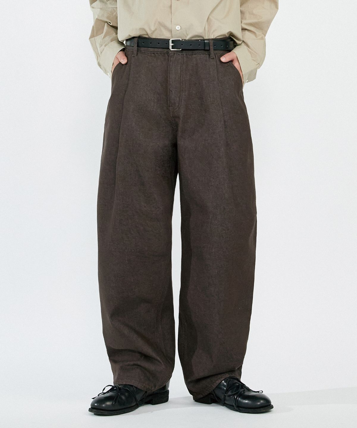 오더아카이브(ORDER ARCHIVE) One Pintuck wide 04 - Non fade brownie brown