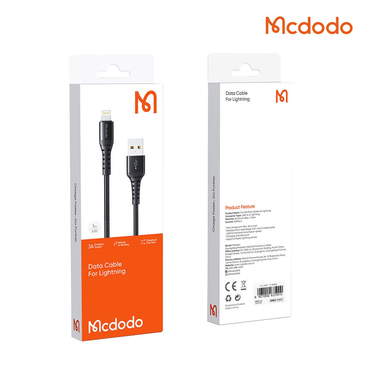 맥도도(MCDODO) SE 라이트닝 8핀 고속충전 케이블 CA226