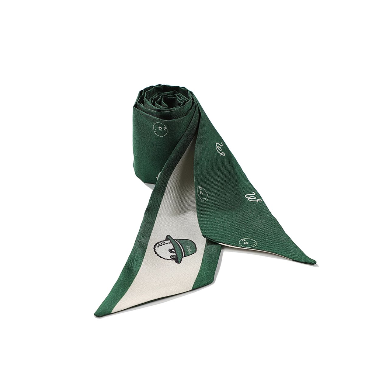 말본 골프(MALBON GOLF) 실크 스카프 GREEN