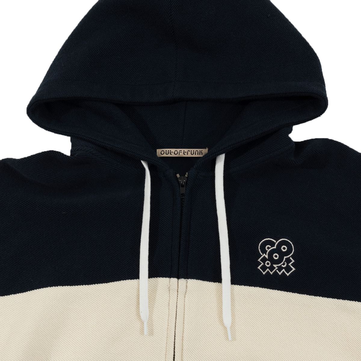 아웃 오브 트렁크(OUT OF TRUNK) Color Block Hoodie Zip Up (Navy)