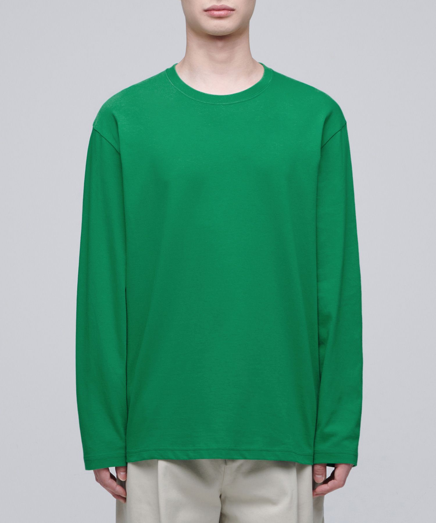 Tシャツ・カットソー *MUSINSA STANDARD* Ponte Crew Neck Long Sleeve T-Shirt Mushr MUSINSA | MUSINSA STANDARD Ponte Crew Neck Long Sleeve T