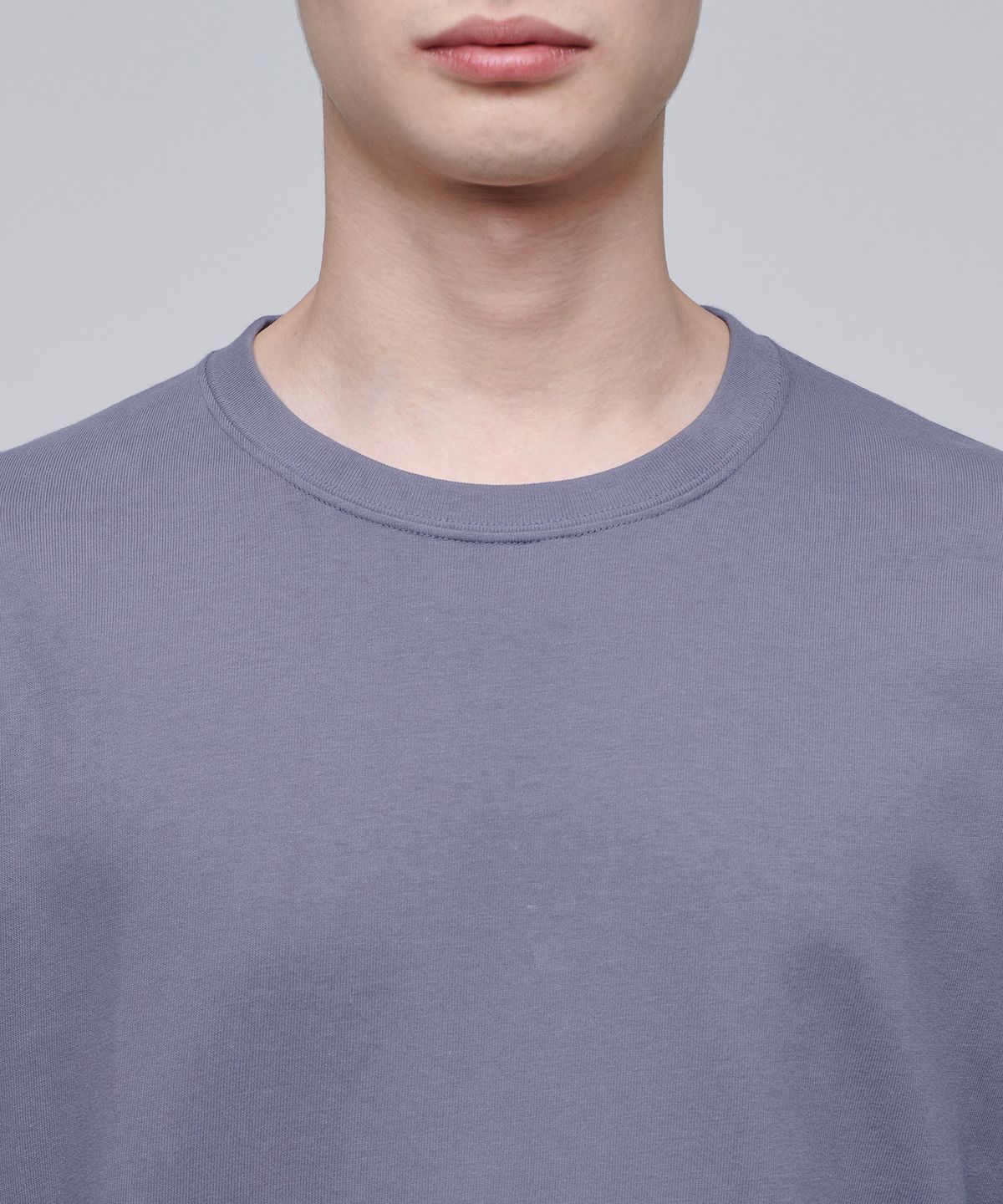 무신사 스탠다드(MUSINSA STANDARD) 베이식 긴소매 티셔츠 [퍼플 그레이]