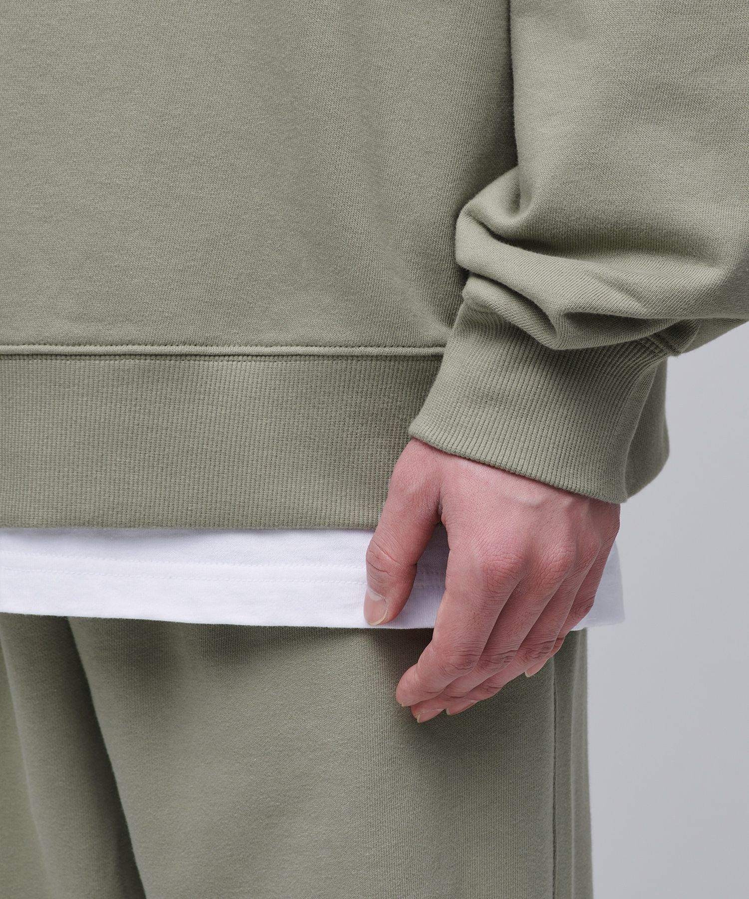 スウェット・トレーナー *MUSINSA STANDARD* Oversized collared sweatshirt pistachio M MUSINSA | MUSINSA STANDARD Oversized Half Zip-Up Sweatshirt