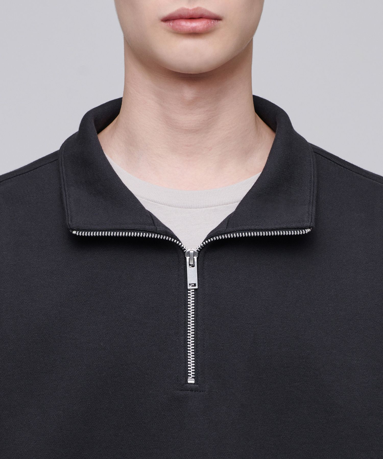 スウェット・トレーナー *MUSINSA STANDARD* Oversized collared half zip-up sweatshirt MUSINSA | MUSINSA STANDARD Oversized Collared Half Zip-up