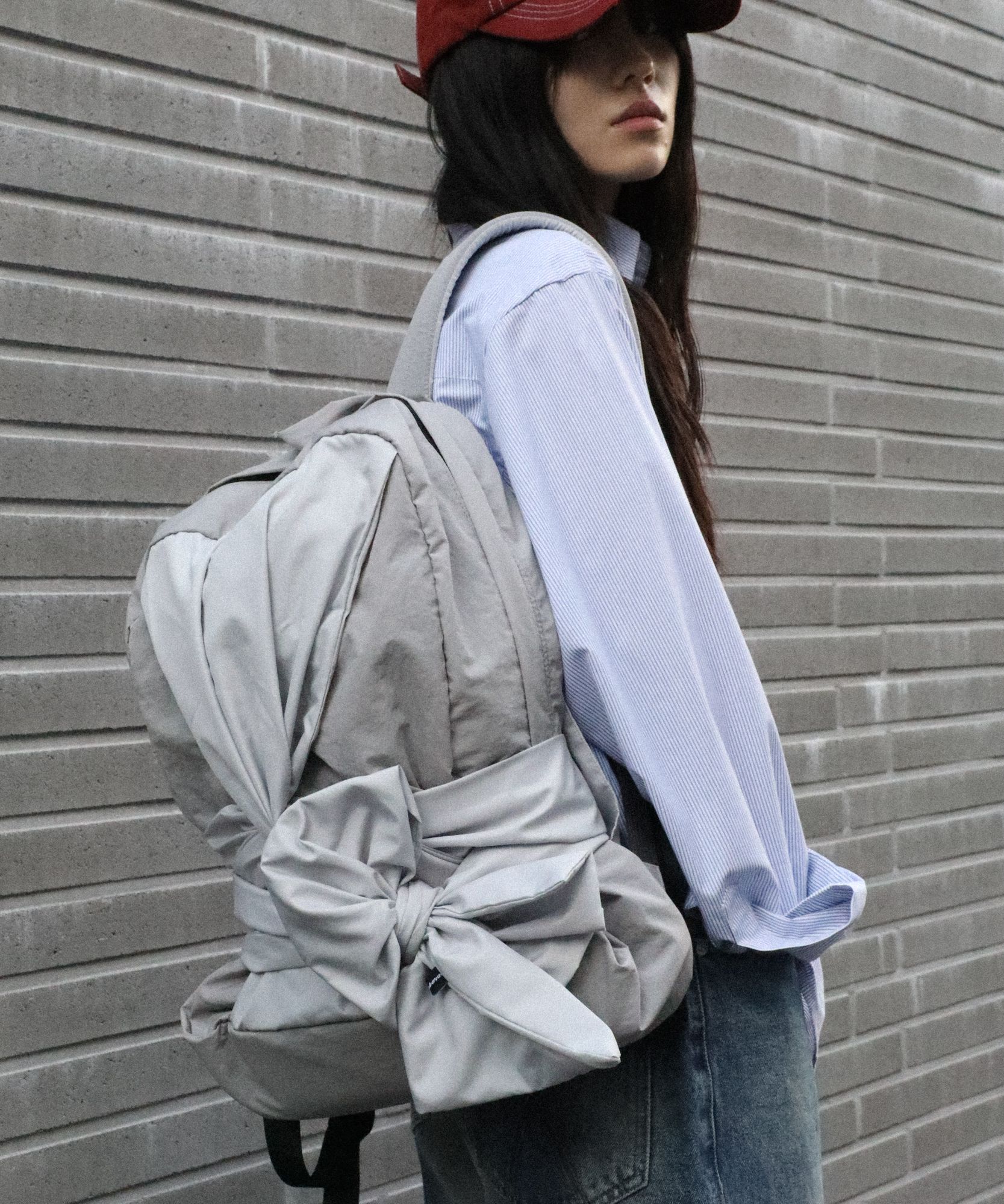이우가마카라스(IUGAMAKARAS) Knotted Backpack Type A (Nylon