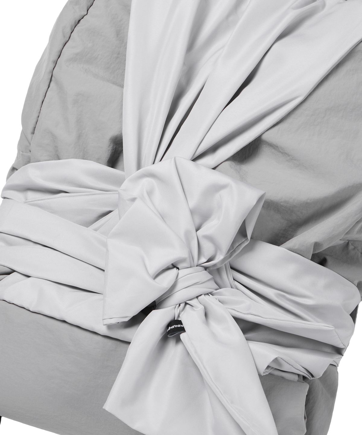 이우가마카라스(IUGAMAKARAS) Knotted Backpack Type A (Nylon-Silver)