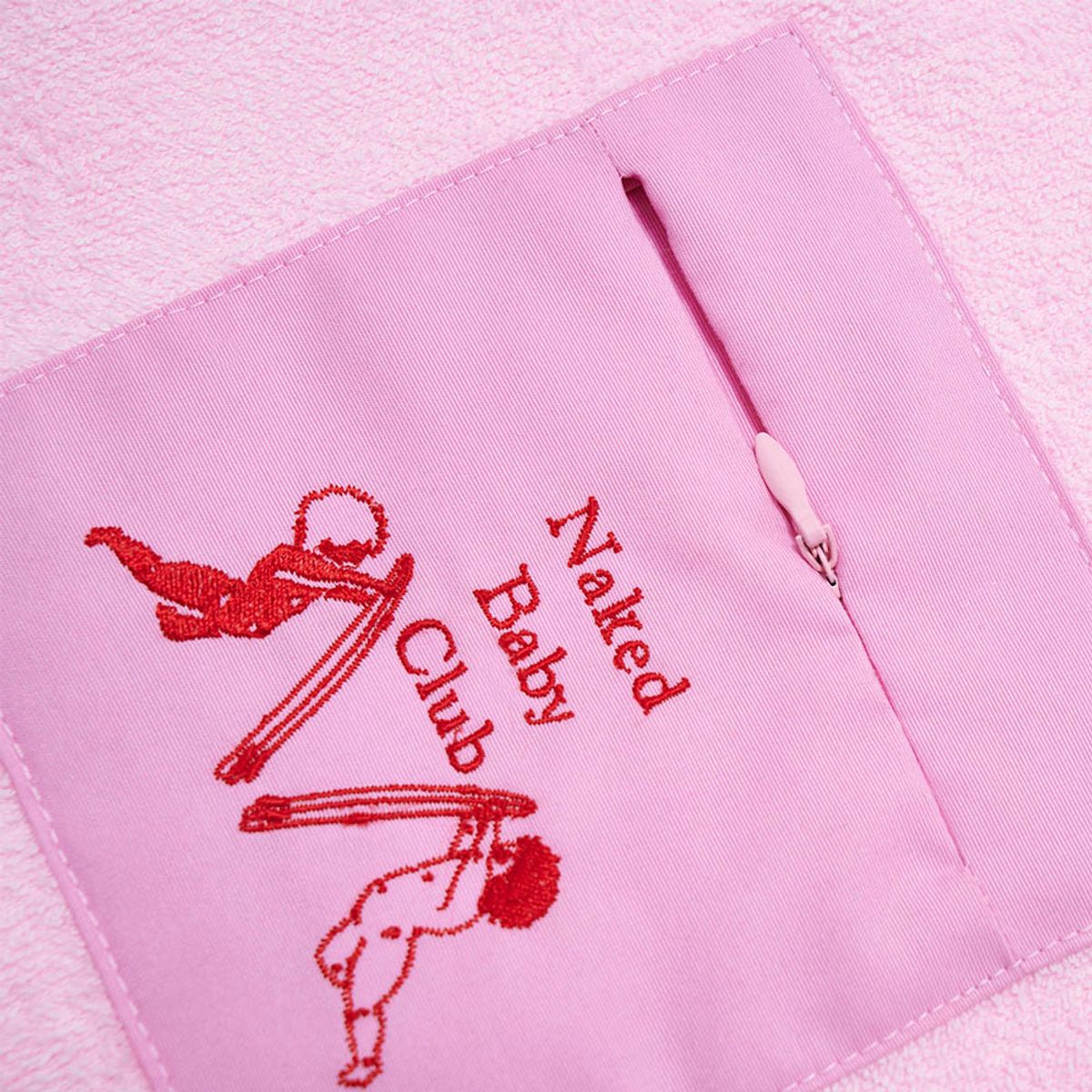 네이키드서프클럽(NAKED SURF CLUB) 타월 드라이 집업 판초 For KIDS (Pink)