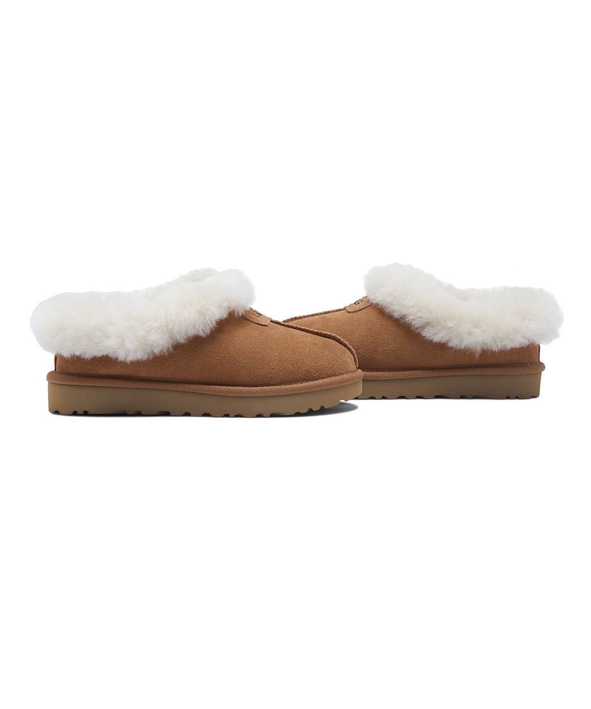 어그(UGG) 퍼 카라 스웨이드 슬립온 슈즈 (타제트) W - 체스넛 / 1134810CHE