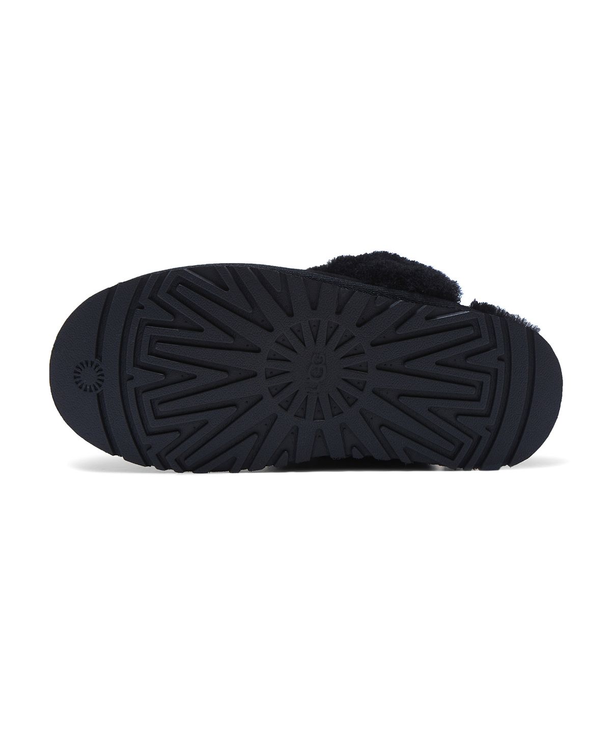 어그(UGG) [WOMEN] 퍼 카라 플랫폼 샌들 (디스케트) - 블랙 / 1122550BLK