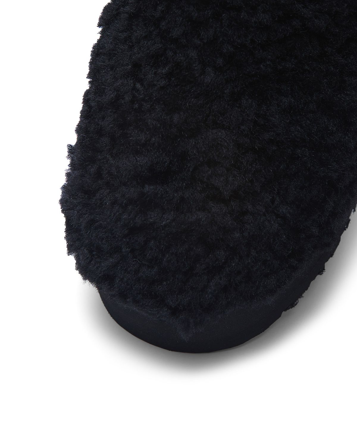 어그(UGG) [WOMEN] 컬리 퍼 플랫폼 슬리퍼(맥시 컬리 패션 슬라이드) - 블랙 / 1133171BLK