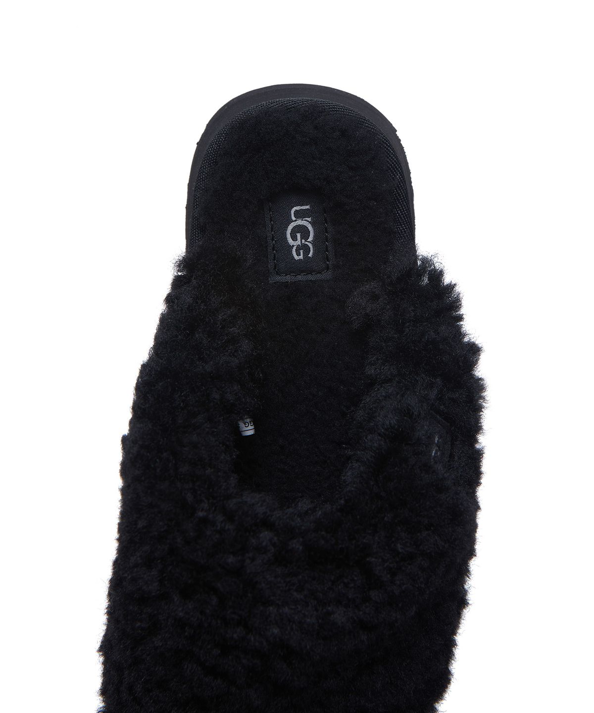 어그(UGG) [WOMEN] 컬리 퍼 플랫폼 슬리퍼(맥시 컬리 패션 슬라이드) - 블랙 / 1133171BLK