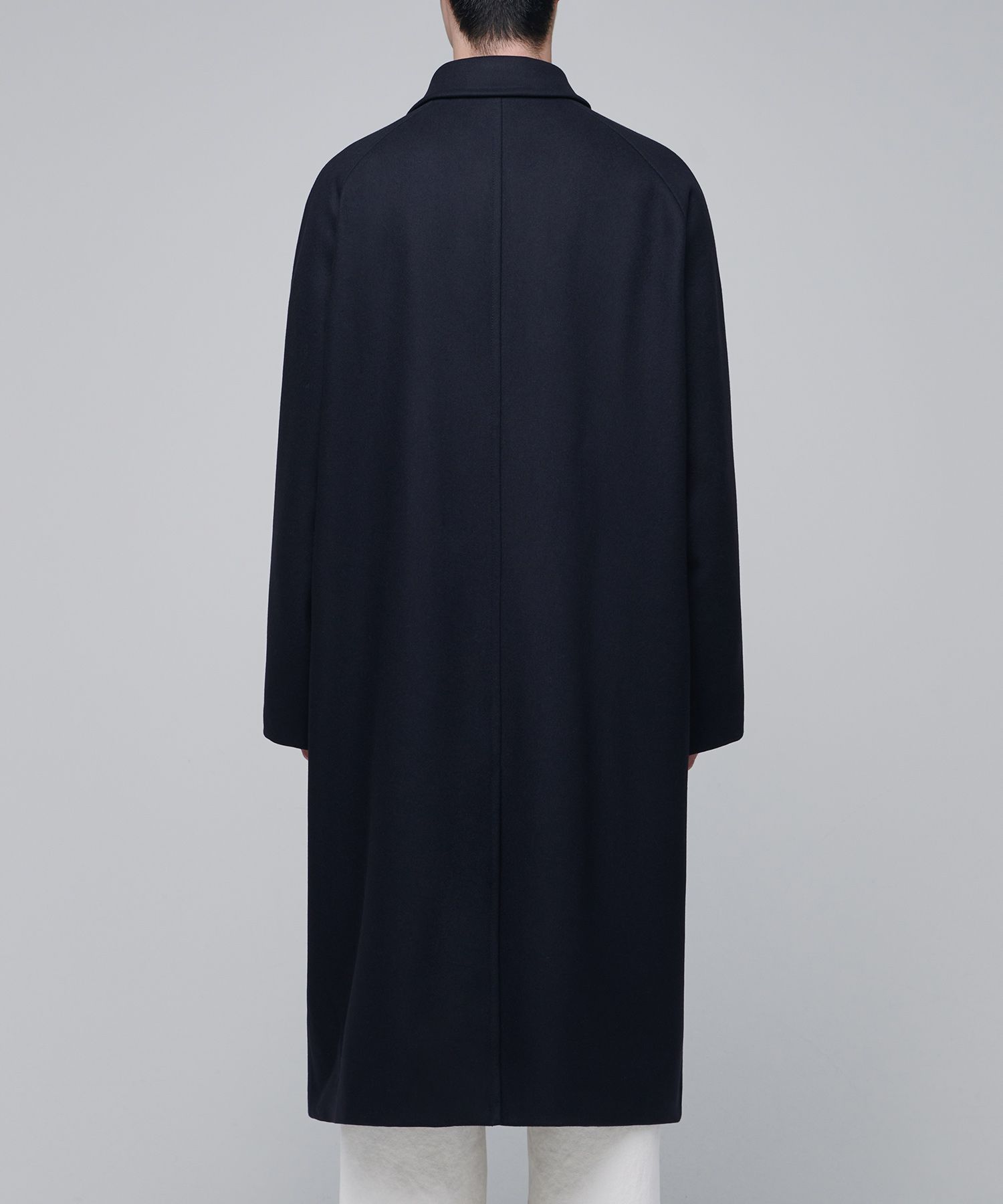 MUSINSA | MUSINSA STANDARD MTR Oversized Balmacaan Coat [Navy]