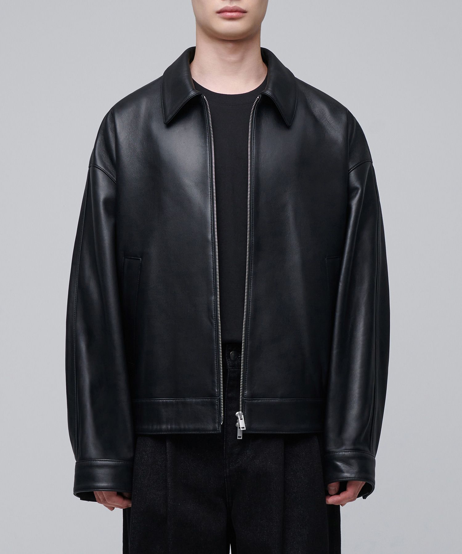 ジャケット・アウター MUSINSA STANDARD LAMBSKIN MOTORCYCLE MUSINSA公式 | MUSINSA STANDARD Lambskin Extra Oversized Single