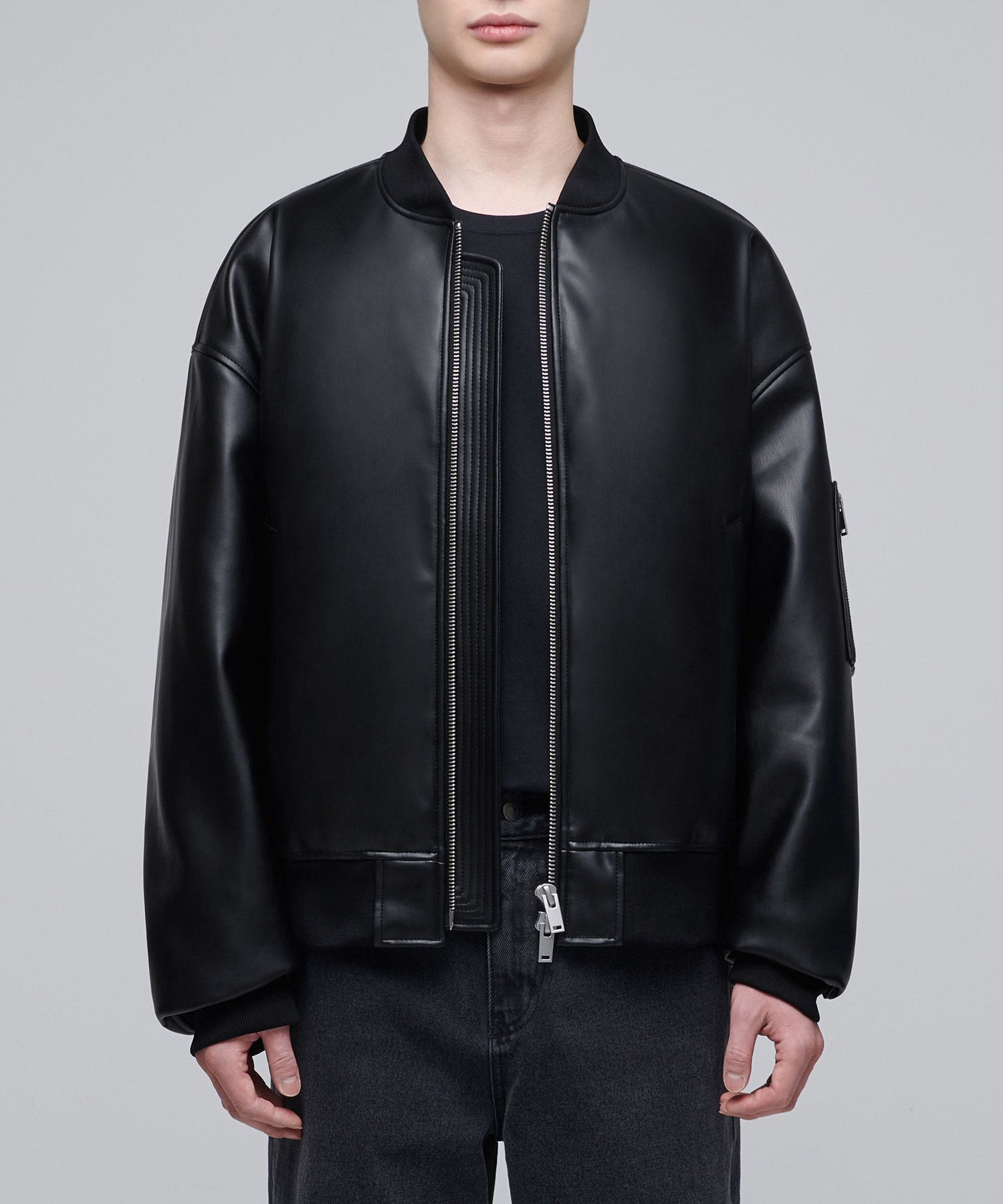 MUSINSA | MUSINSA STANDARD Synthetic Leather Extra Oversized
