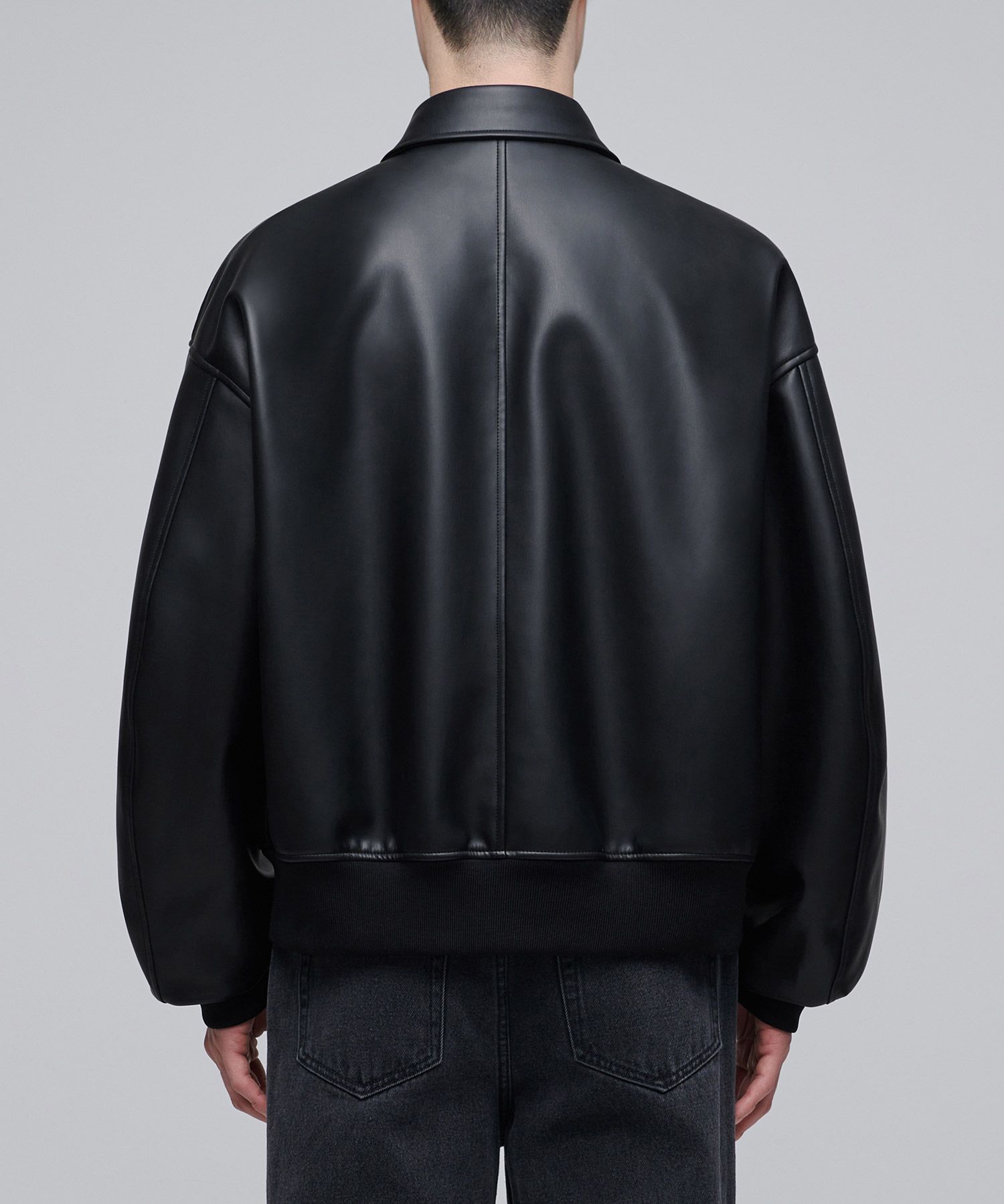 品揃え豊富で STANDARD MUSINSA | MUSINSA Synthetic Oversized Extra Leather ジャケット・アウター