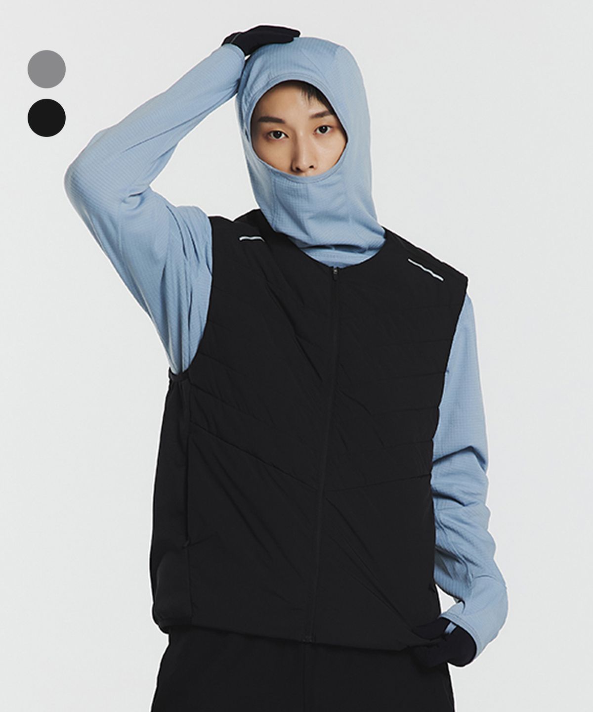 무신사 스탠다드 스포츠(MUSINSA STANDARD SPORTS) [시티러닝] 하이브리드 패딩 베스트 (2color)