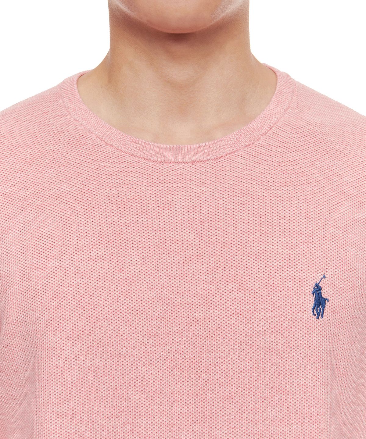 폴로 랄프 로렌(POLO RALPH LAUREN) 코튼 크루넥 스웨터 - 핑크