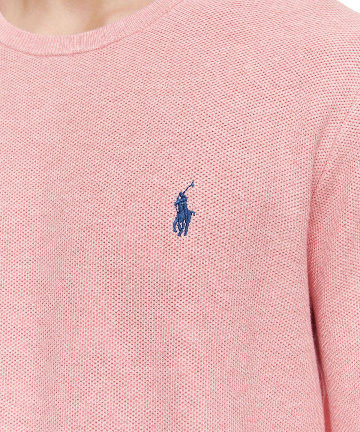 폴로 랄프 로렌(POLO RALPH LAUREN) 코튼 크루넥 스웨터 - 핑크