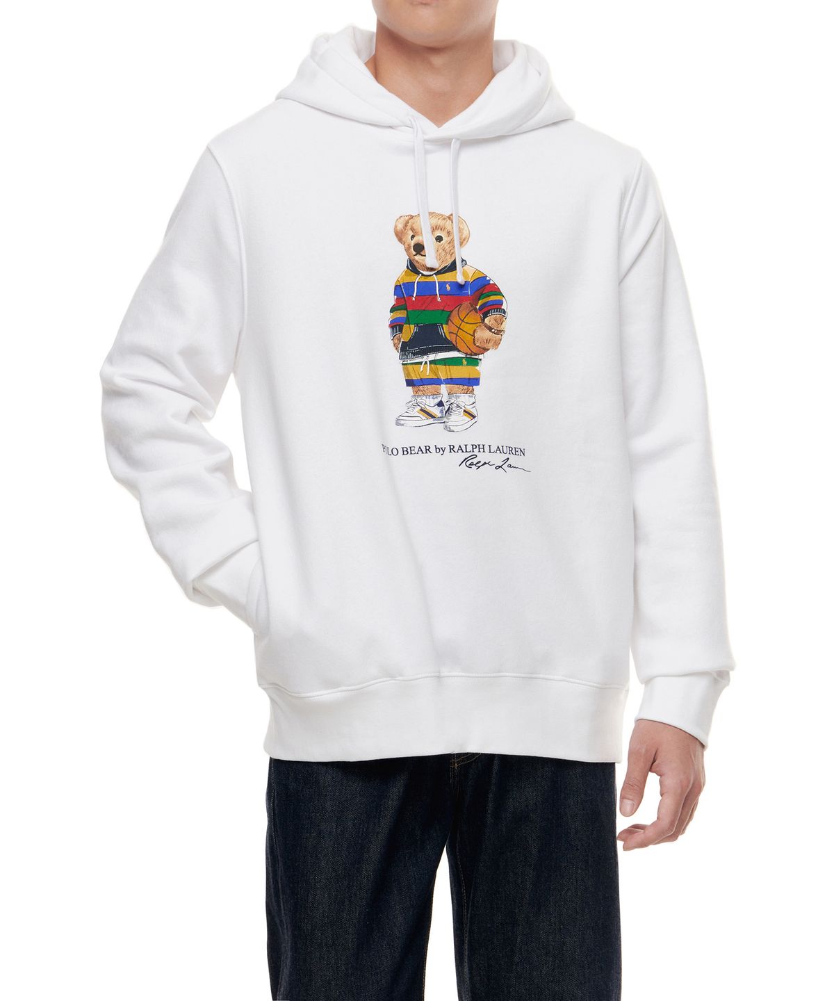 폴로 랄프 로렌(POLO RALPH LAUREN) 폴로 베어 플리스 후디 - 화이트