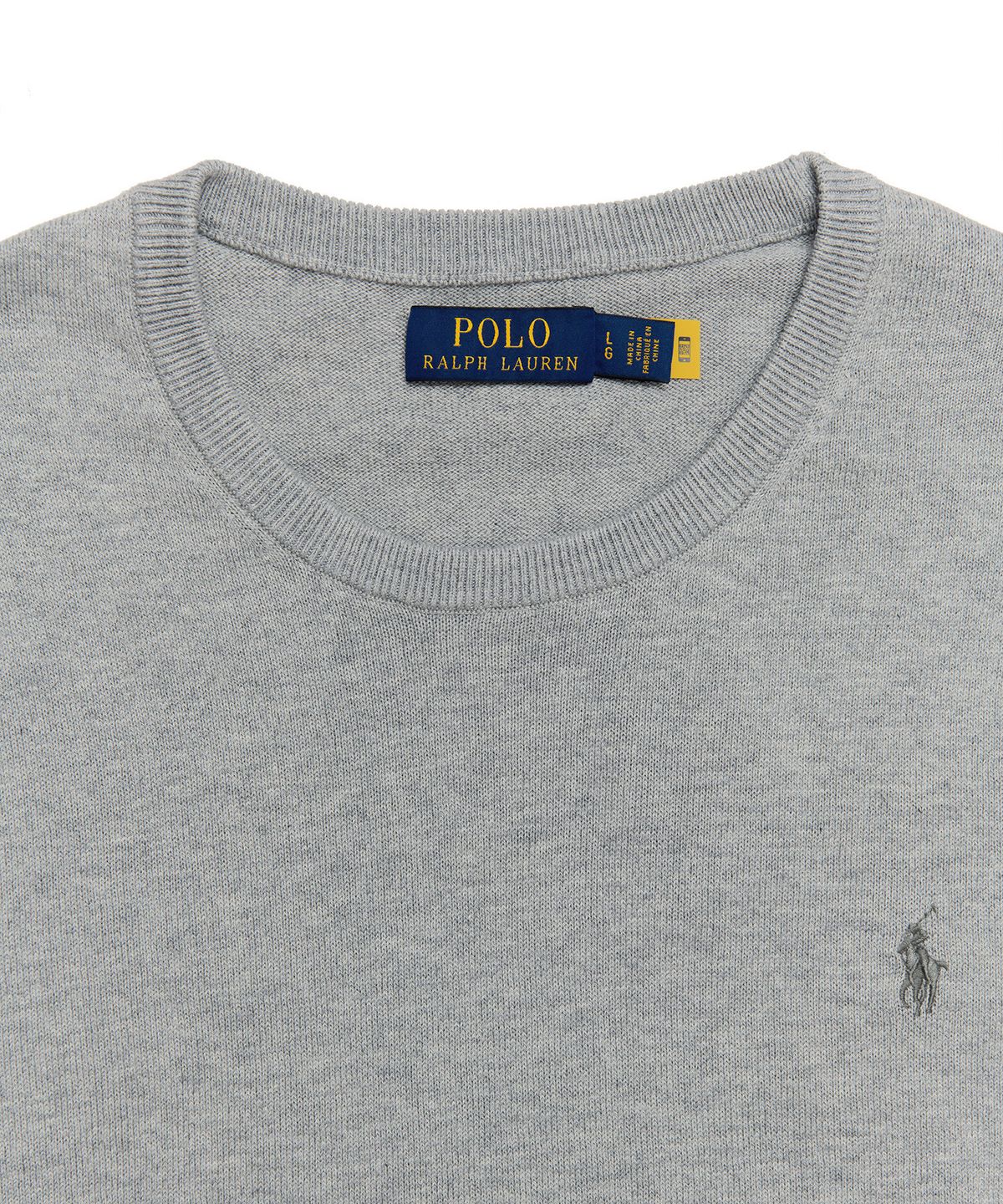 폴로 랄프 로렌(POLO RALPH LAUREN) 코튼 캐시미어 풀오버 - 그레이