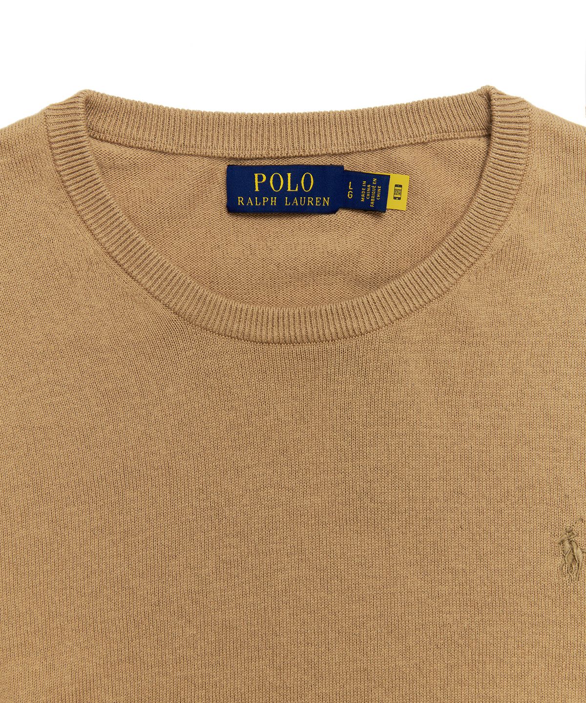 폴로 랄프 로렌(POLO RALPH LAUREN) 코튼 캐시미어 풀오버 - 베이지