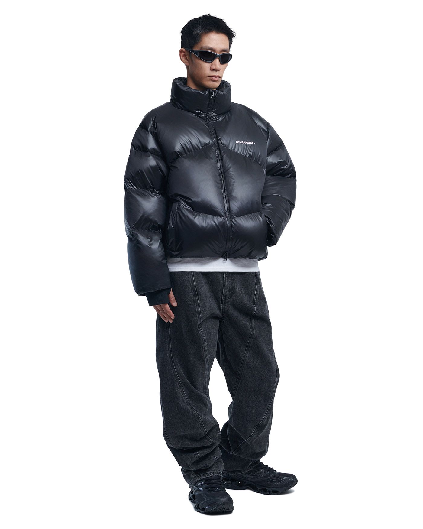 MUSINSA | NOMANUAL (23FW)SKADI DUCK DOWN - GLOSSY BLACK