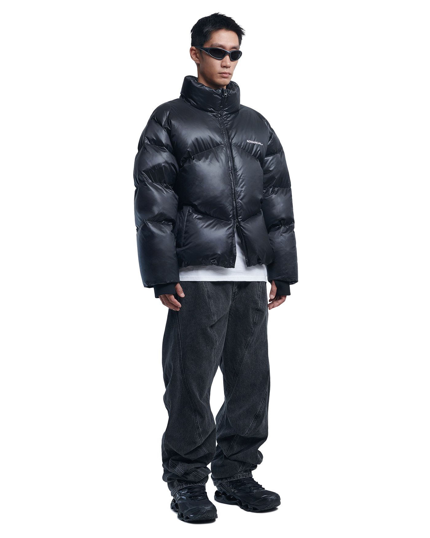 MUSINSA | NOMANUAL (23FW)SKADI DUCK DOWN - GLOSSY BLACK