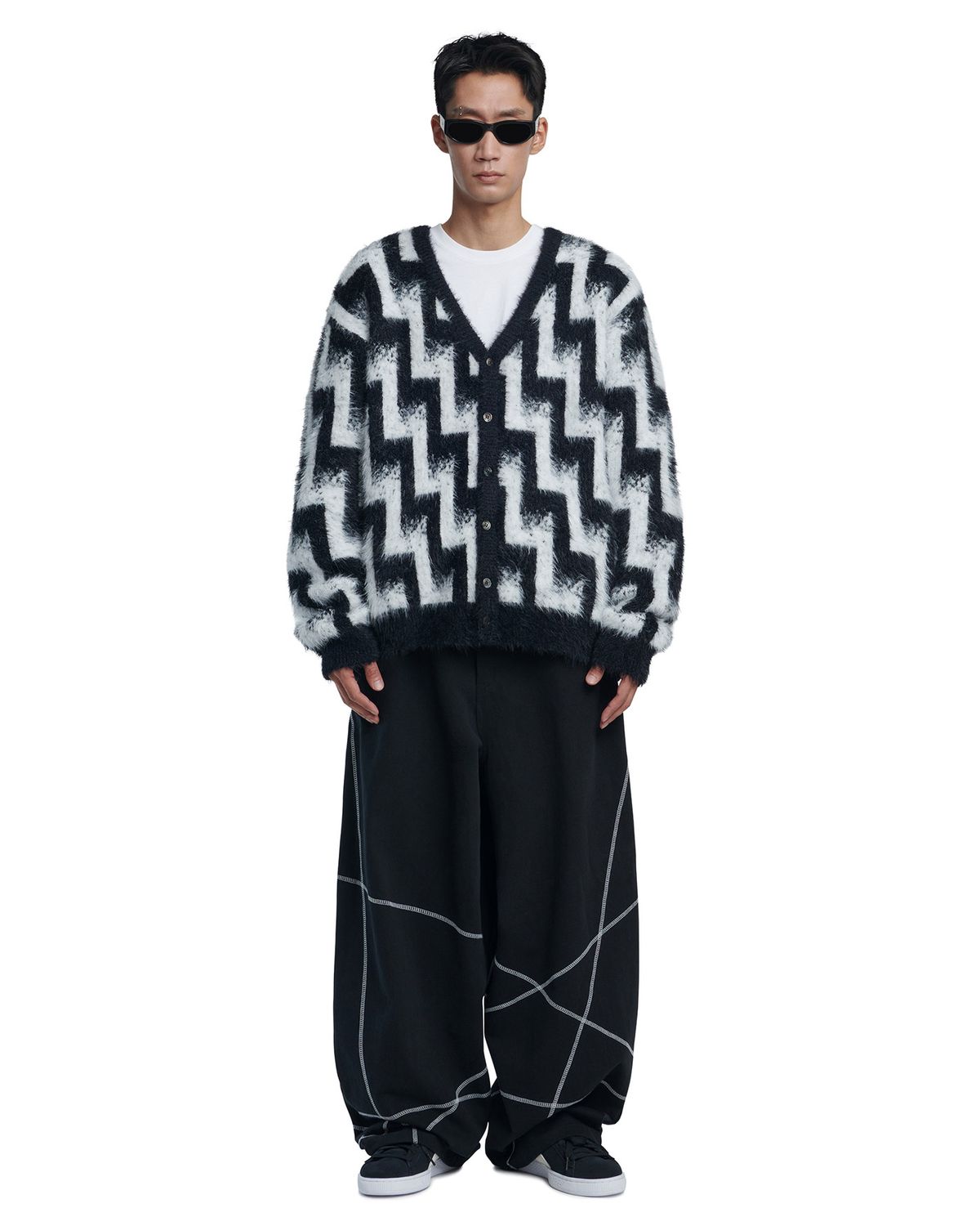 노매뉴얼(NOMANUAL) S.L WIDE PANTS - BLACK