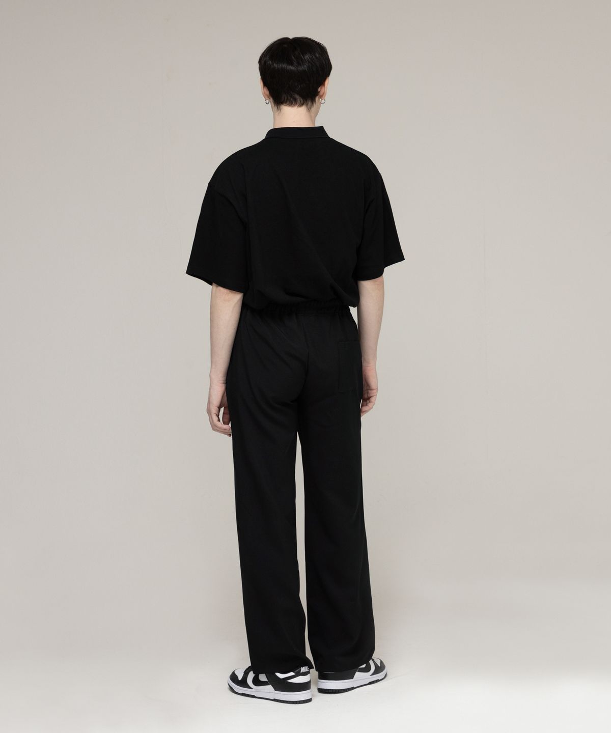 그레이버(GRAVER) [UNISEX]세미 와이드 밴딩 슬랙스