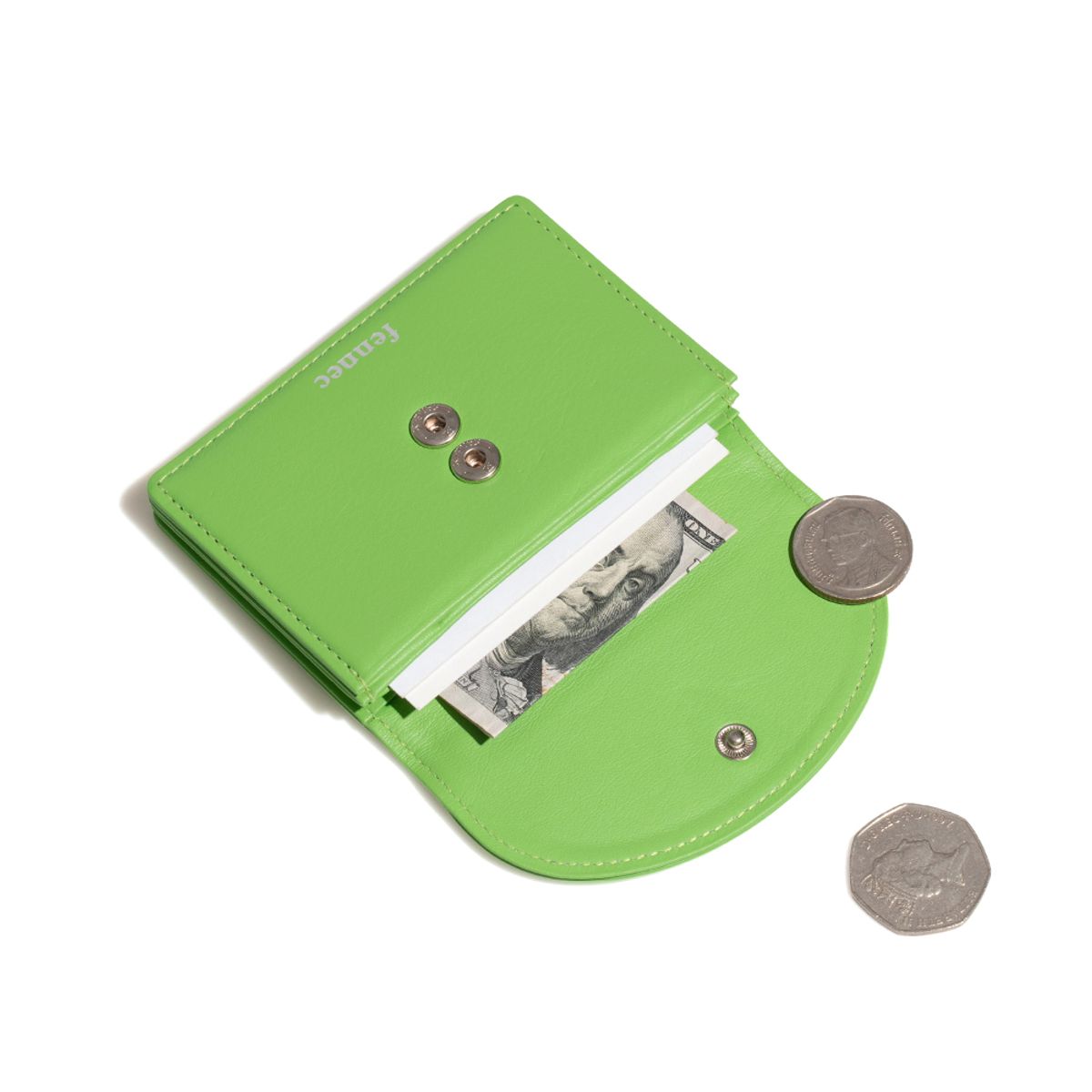 페넥(FENNEC) HALFMOON ACCORDION POCKET - YELLOW GREEN