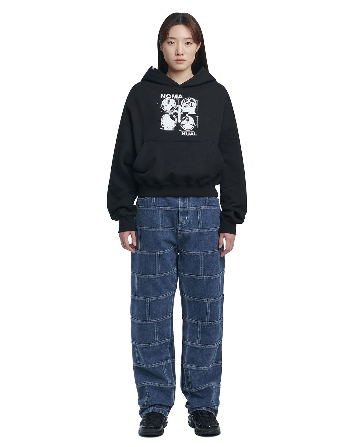 노매뉴얼(NOMANUAL) MRI HOODIE - BLACK