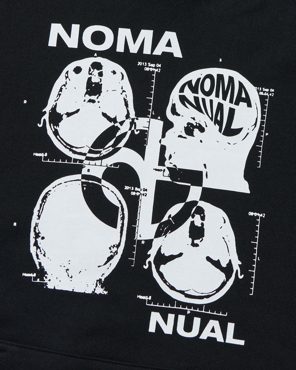 노매뉴얼(NOMANUAL) MRI HOODIE - BLACK