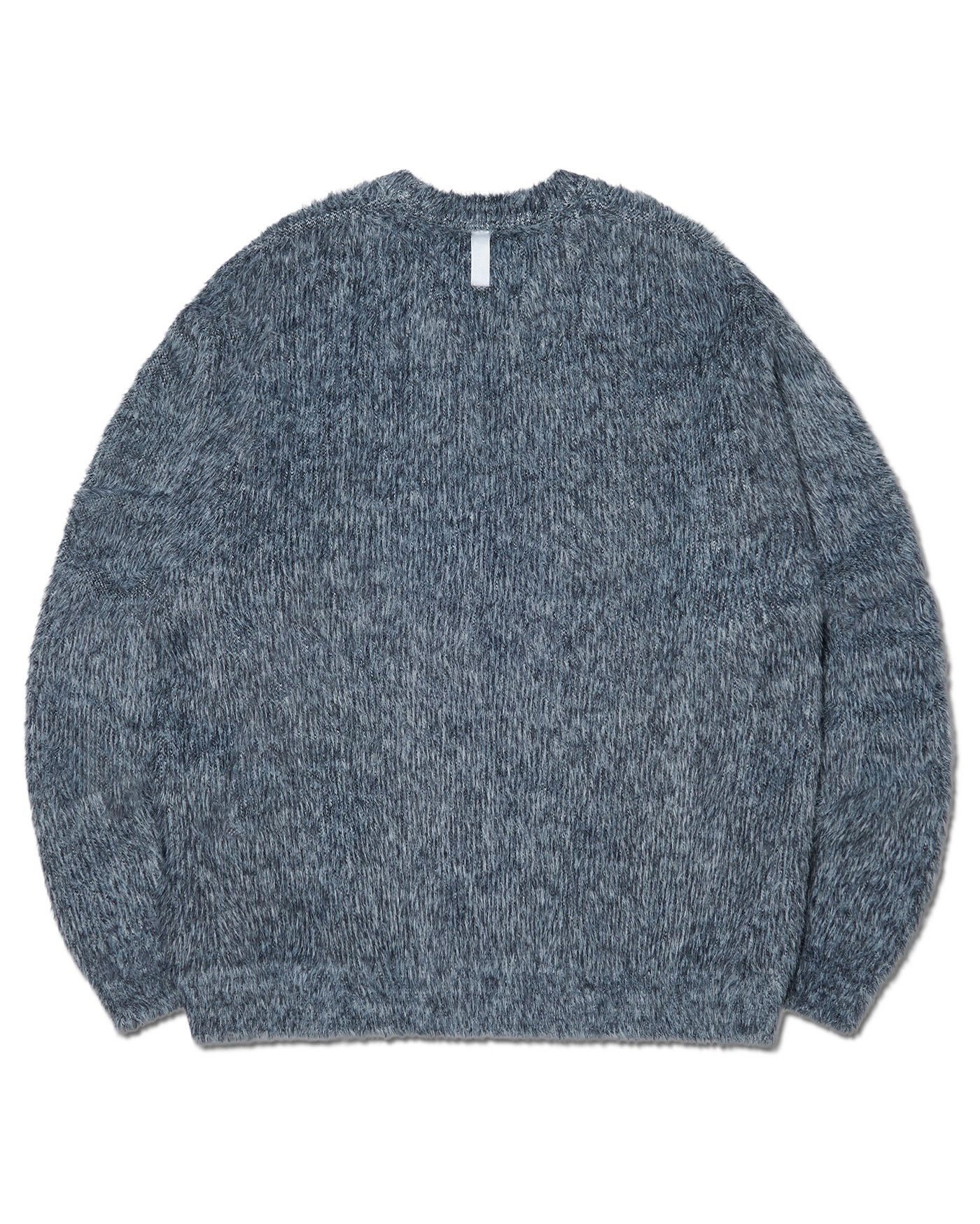 MUSINSA公式 | NOMANUAL CROPPED HAIRY KNIT - MELANGE