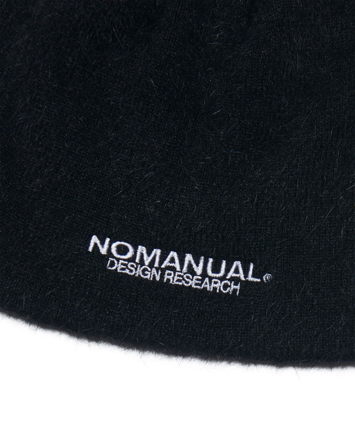 노매뉴얼(NOMANUAL) NM HAIRY BEANIE - BLACK