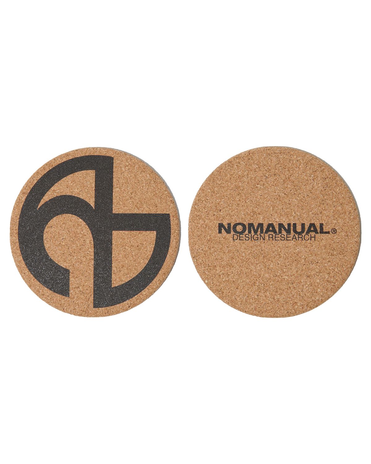 노매뉴얼(NOMANUAL) LOGO COASTER - BEIGE