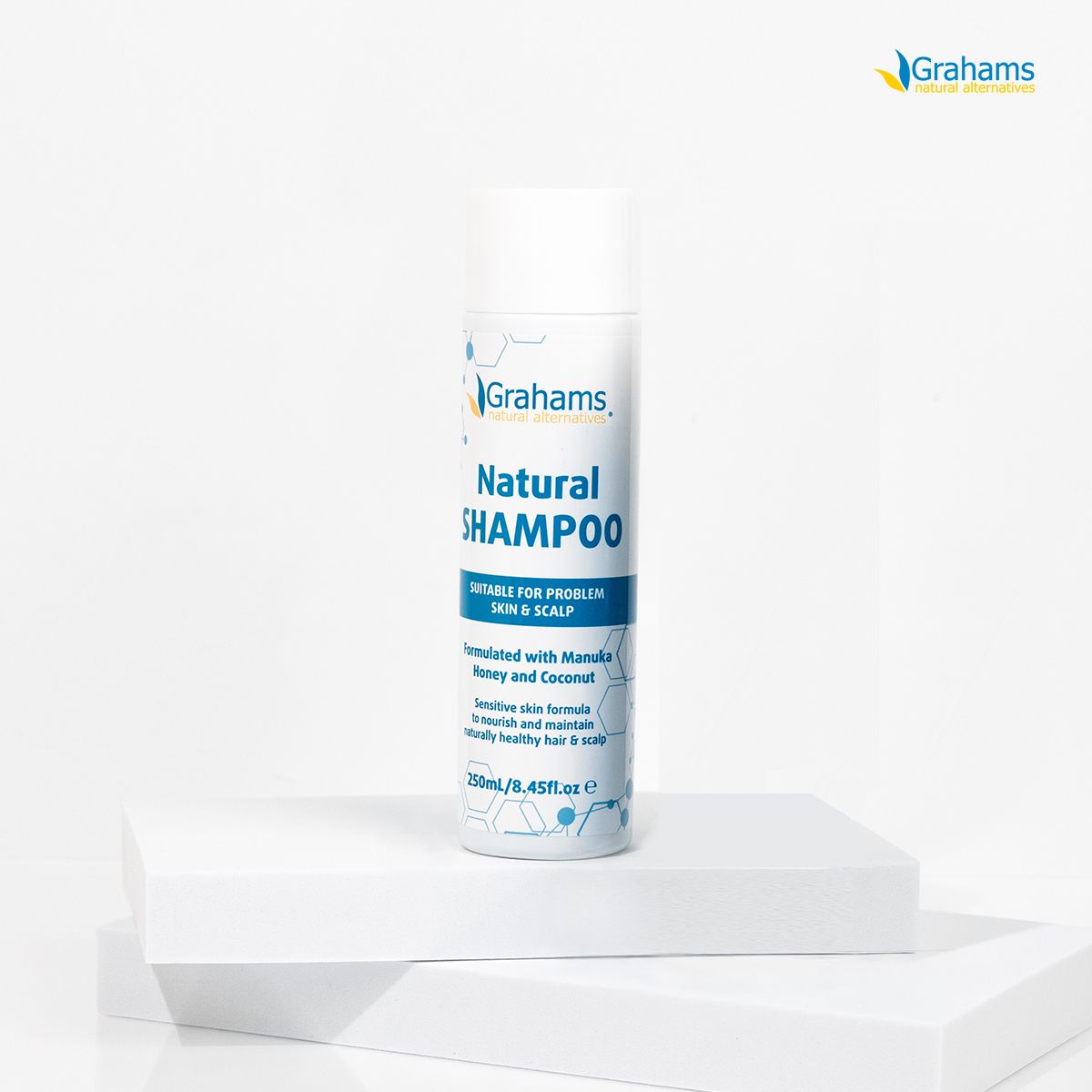 그라함스(GRAHAMS) 내추럴 샴푸 250ml 2개+컨디셔너 250ml SET