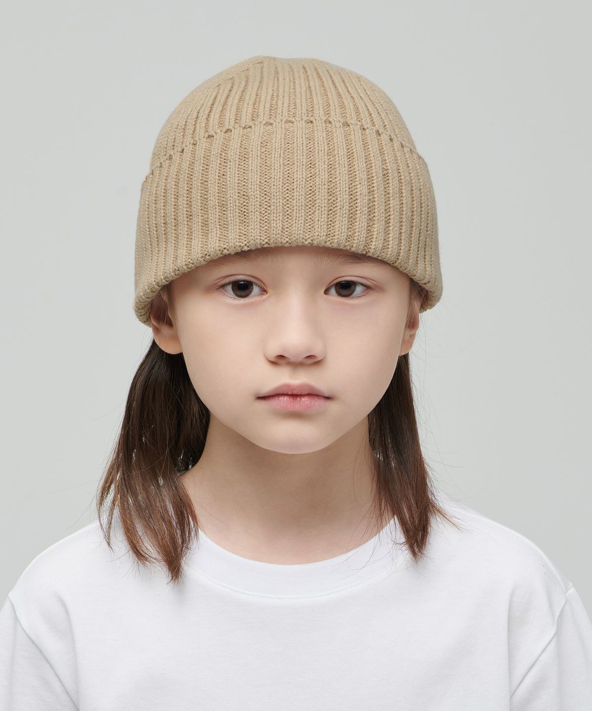 무신사 스탠다드 키즈(MUSINSA STANDARD KIDS) 볼드 니트 비니 [베이지]