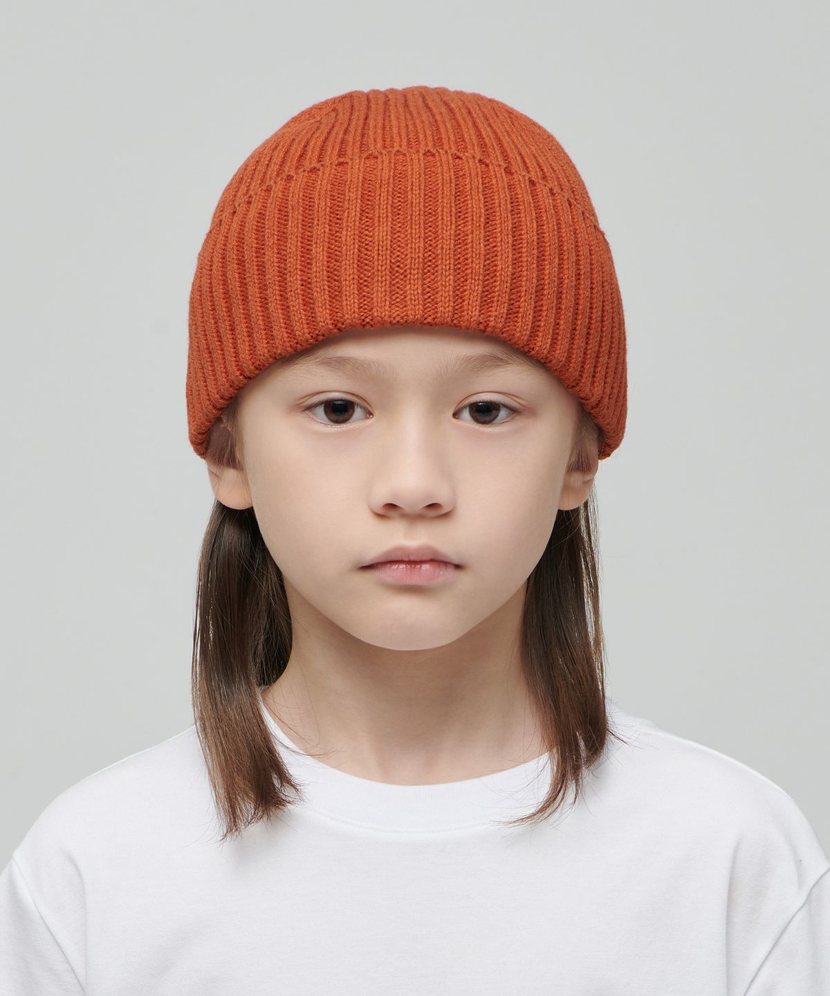 무신사 스탠다드 키즈(MUSINSA STANDARD KIDS) 볼드 니트 비니 [오렌지]
