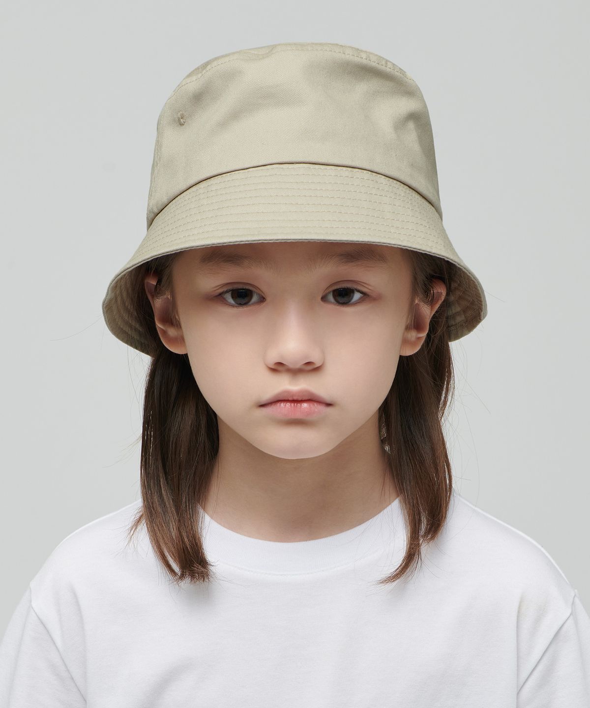 무신사 스탠다드 키즈(MUSINSA STANDARD KIDS) 오버사이즈 코튼 버킷 햇 [베이지]