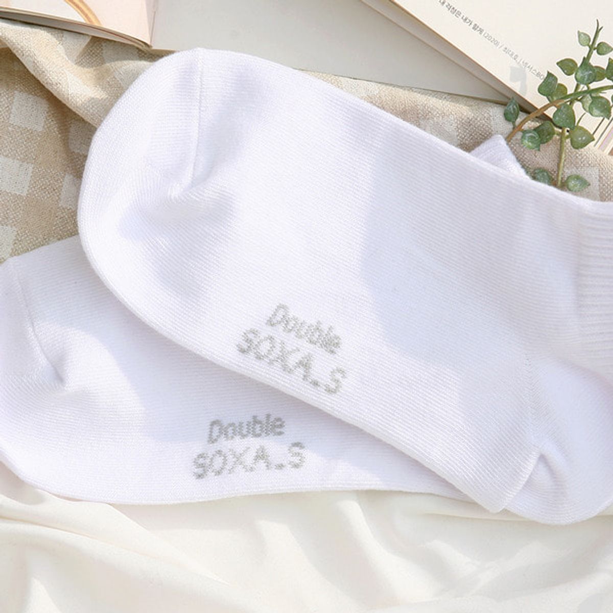 삭스에이(SOCKSA) [7PACK] 시그니처168N 무지 쿼터 밴드 앵클삭스 발목양말