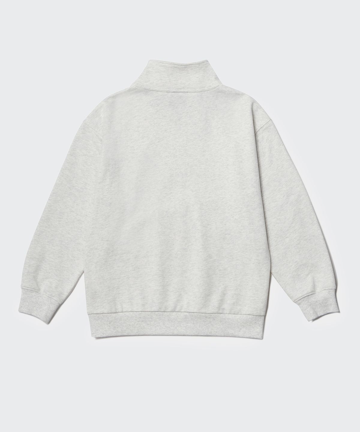 무신사 스탠다드 키즈(MUSINSA STANDARD KIDS) 오버사이즈 하프 집업 스웨트셔츠 [오트밀]