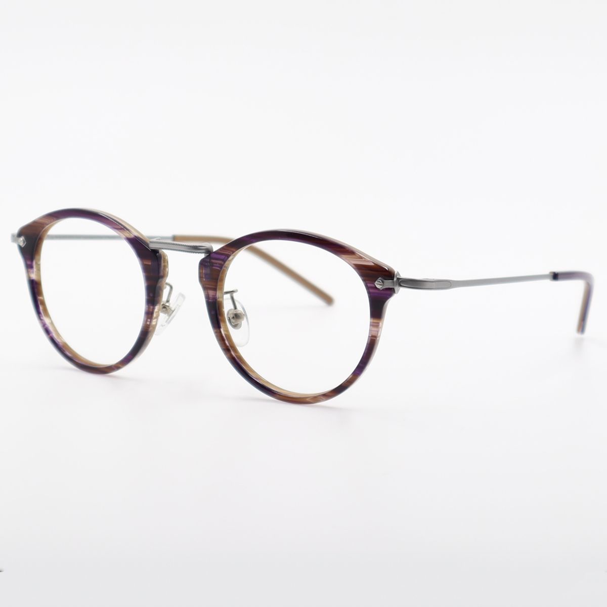알로아이웨어(ALO EYEWEAR) [ALO:CTZEN] 베네치아 클래식 콤비 안경테 CI9712B 0711G 퍼플베이지/실버