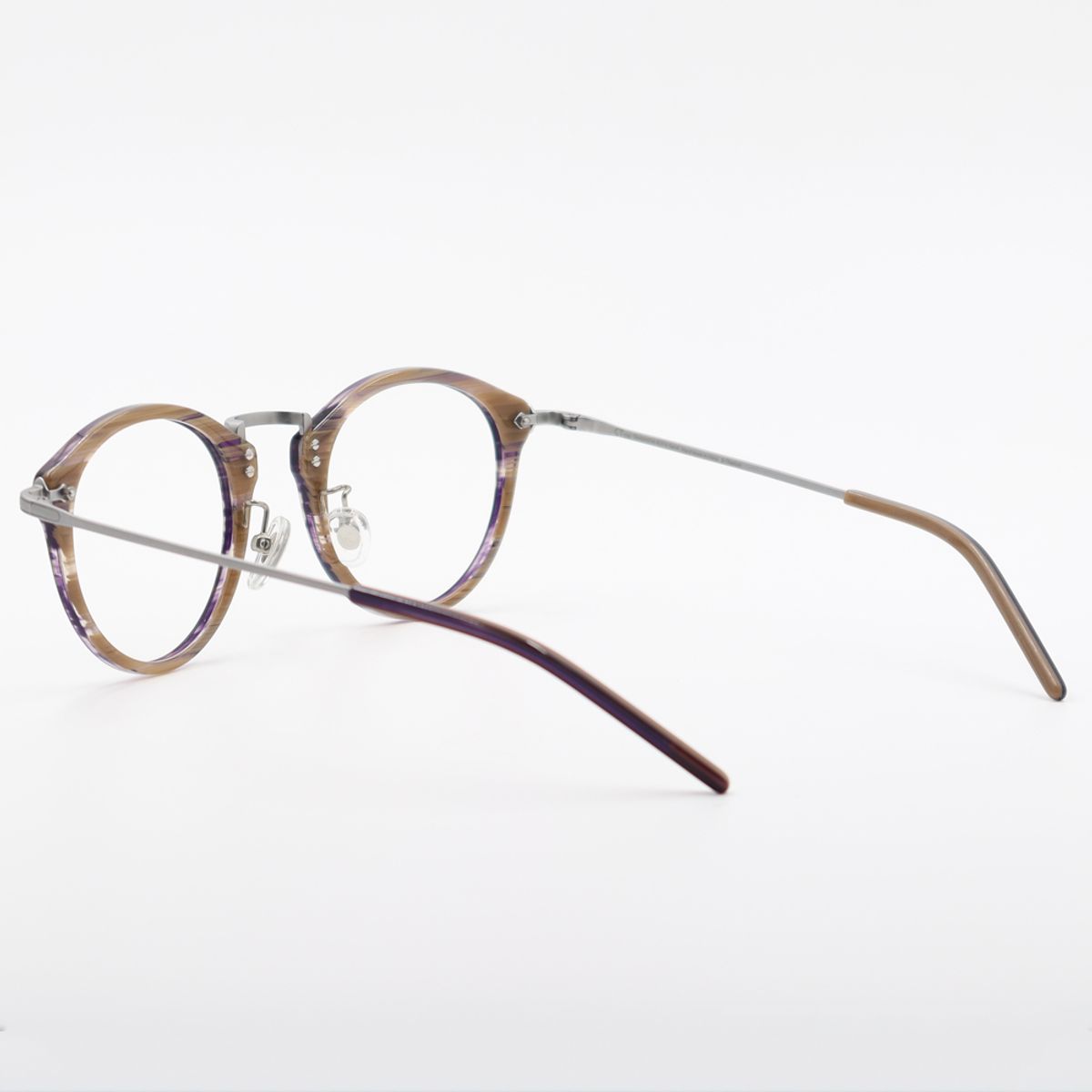 알로아이웨어(ALO EYEWEAR) [ALO:CTZEN] 베네치아 클래식 콤비 안경테 CI9712B 0711G 퍼플베이지/실버