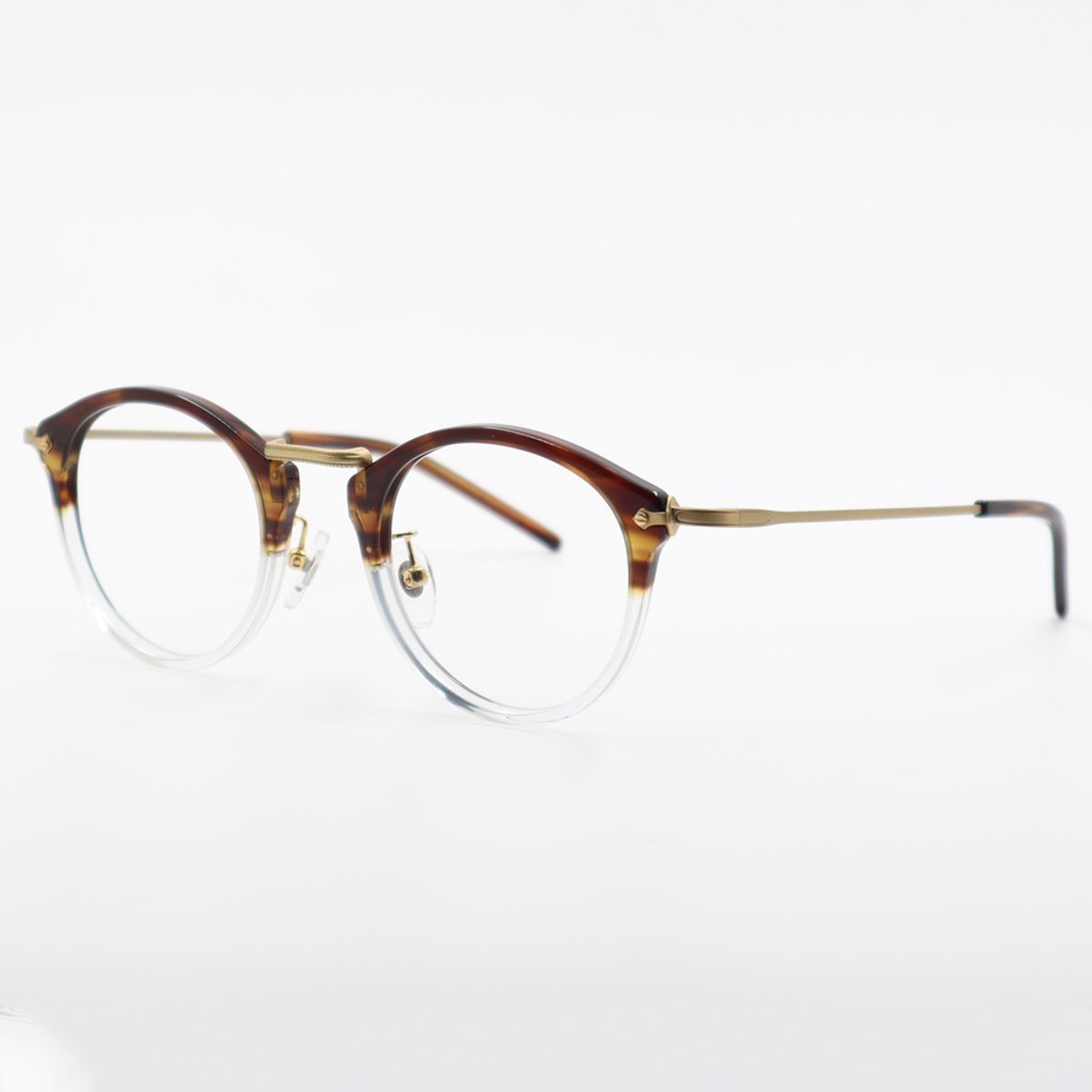 알로아이웨어(ALO EYEWEAR) [ALO:CTZEN] 베네치아 클래식 콤비 안경테 CI9712B 1814G 투톤 브라운 투명/골드